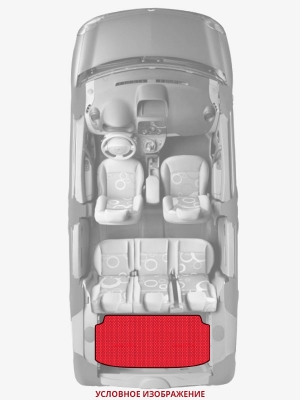 ЭВА коврики «Queen Lux» багажник для Лада 2110